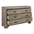 thumbnail image 3 of Lexicon Wellsummer 6 Dovetail Drawers Modern Wood Dresser in White, 3 of 4