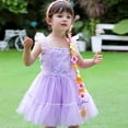 thumbnail image 4 of Robe Princess Raiponce Violette pour Tout-Petites Filles Costume d'Halloween Déguisement, 4 of 6