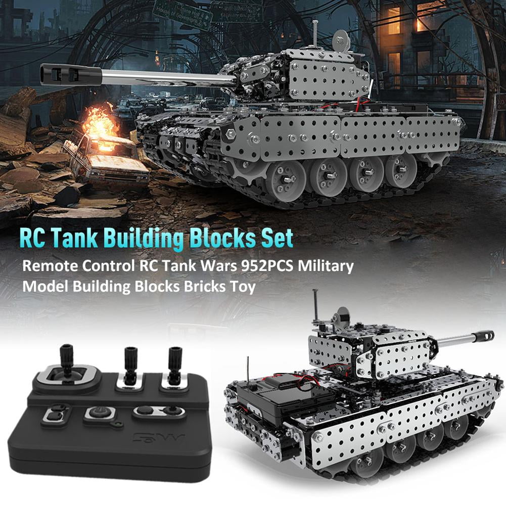 NEW BUILD YOUR OWN DIY REMOTE CONTROL R/C 2.4 MODEL BATTLE TANK KIT 2 IN 1 ROBOT