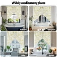 thumbnail image 6 of Pastoral Flower Swag Curtain Valance for Windows, Yellow Flower Farm Vintage Linen Texture Window Treatments Short Swag Topper for Kitchen Windows Bathroom Bedroom, 28"x36", 6 of 8