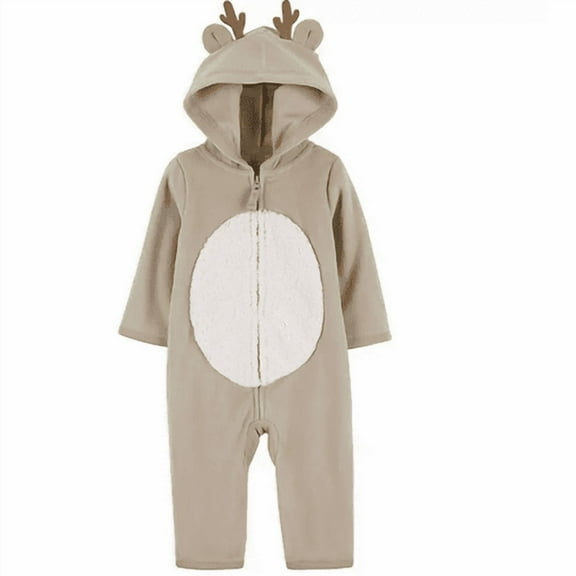 Carter's Hooded Jumpsuit Sherpa Reindeer 3m