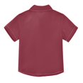 thumbnail image 2 of Dailycode Small Short Sleeve Button Down Shirts Wine Red Casual Shirt 3-10 Years, 2 of 9