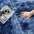thumbnail image 3 of Large Shag Area Rugs 5 x 8, Plush Fuzzy Rugs for Living Room, Ultra Soft Fluffy Furry Rug for Bedroom, Indoor Carpet Nursery Rugs for Kids Room Home Decor, Tie-Dyed Navy Blue, 3 of 11