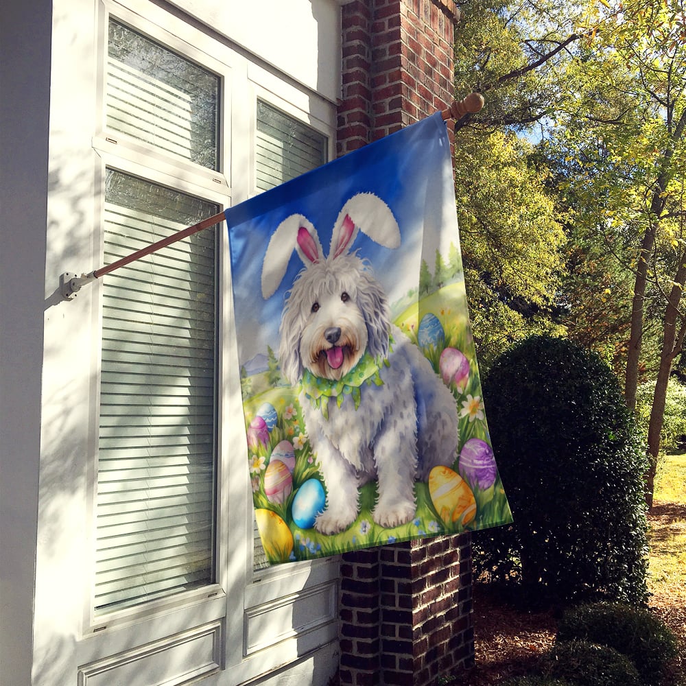 Komondor Easter Egg Hunt House Flag 28 in x 40 in