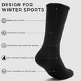 thumbnail image 4 of DG Hill Thermal Socks For Men, Heat Trapping Thick Thermal Insulated Winter Crew Socks, 2 Pack, 4 of 10