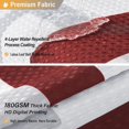 thumbnail image 2 of Cortina de Ducha de Tela Extra Larga - Juego de Cortina de Ducha de Tela ponderada con Tejido de Gofre geométrico de 72 x 84 Pulgadas de Largo con Ganchos, Alta y Moderna Repelen, 2 of 5