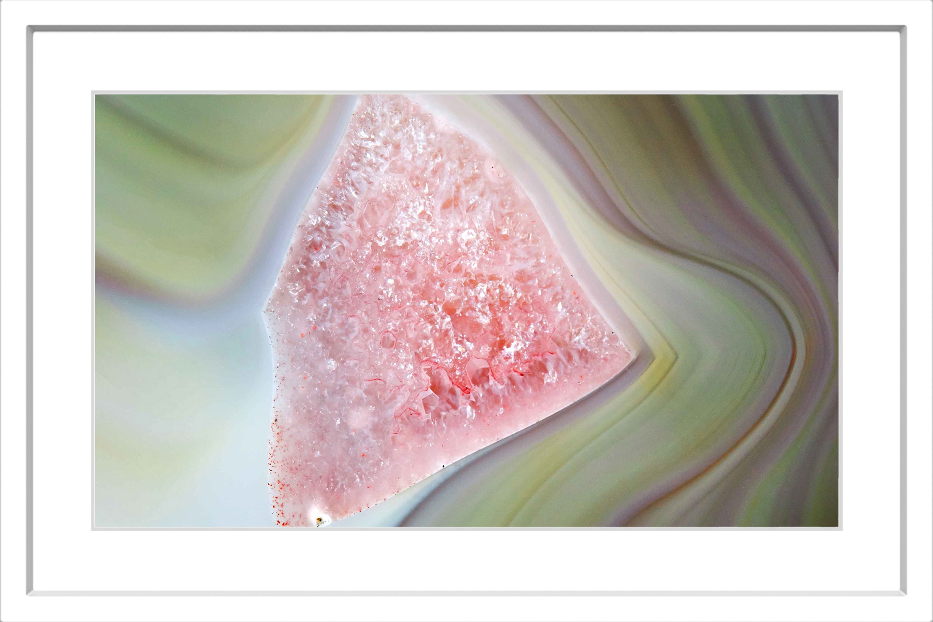 "Pink Grain" Framed Painting Print