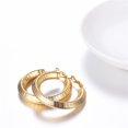 thumbnail image 2 of [Clearance]Hoop Earring Set of 2 Gold Plated Hoop Earrings for Women 25 & 70mm, 2 of 5