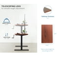 thumbnail image 5 of VIVO Manual 43” x 24” Stand Up Desk | Dark Walnut Table Top, Black Frame, 5 of 8