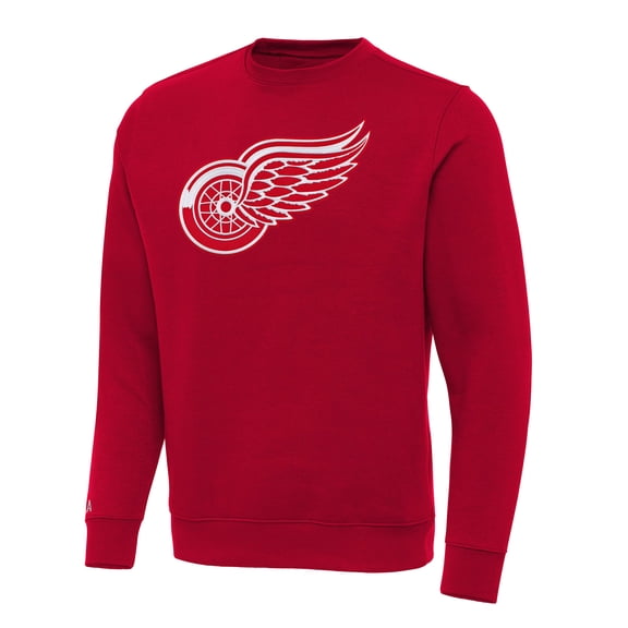 Men's Antigua Red Detroit Red Wings Big & Tall Victory Crewneck Pullover Sweatshirt