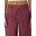 thumbnail image 5 of Celebrity Pink Women's and Women's Plus Tie Front Cargo Wide Leg Pants, Sizes XS-4X, 5 of 11