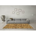 thumbnail image 3 of Ahgly Company Indoor Square Abstract Brown Modern Area Rugs, 3' Square, 3 of 4