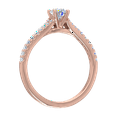 thumbnail image 2 of 1/2 Carat Prong Set Solitaire Diamond Engagement Ring Band in 14K Rose Gold (Ring Size 11), 2 of 5