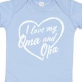 thumbnail image 4 of Inktastic I Love My Oma and Opa in White Chalk Heart Boys or Girls Baby Bodysuit, 4 of 5