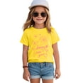 thumbnail image 2 of Ketyyh-chn99 T Shirt for Children Girl Toddler Shirt Cute Fashion Leisure Casual Bow Family Short Sleeve Tee Size for 2-3 Years,Yellow, 2 of 4