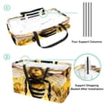 thumbnail image 4 of Honeybee Collapsible Oxford Cloth Tote Bag: Reusable, Foldable, and Large Capacity - Ideal Laundry, Cube, and Bucket Organizer, 4 of 7