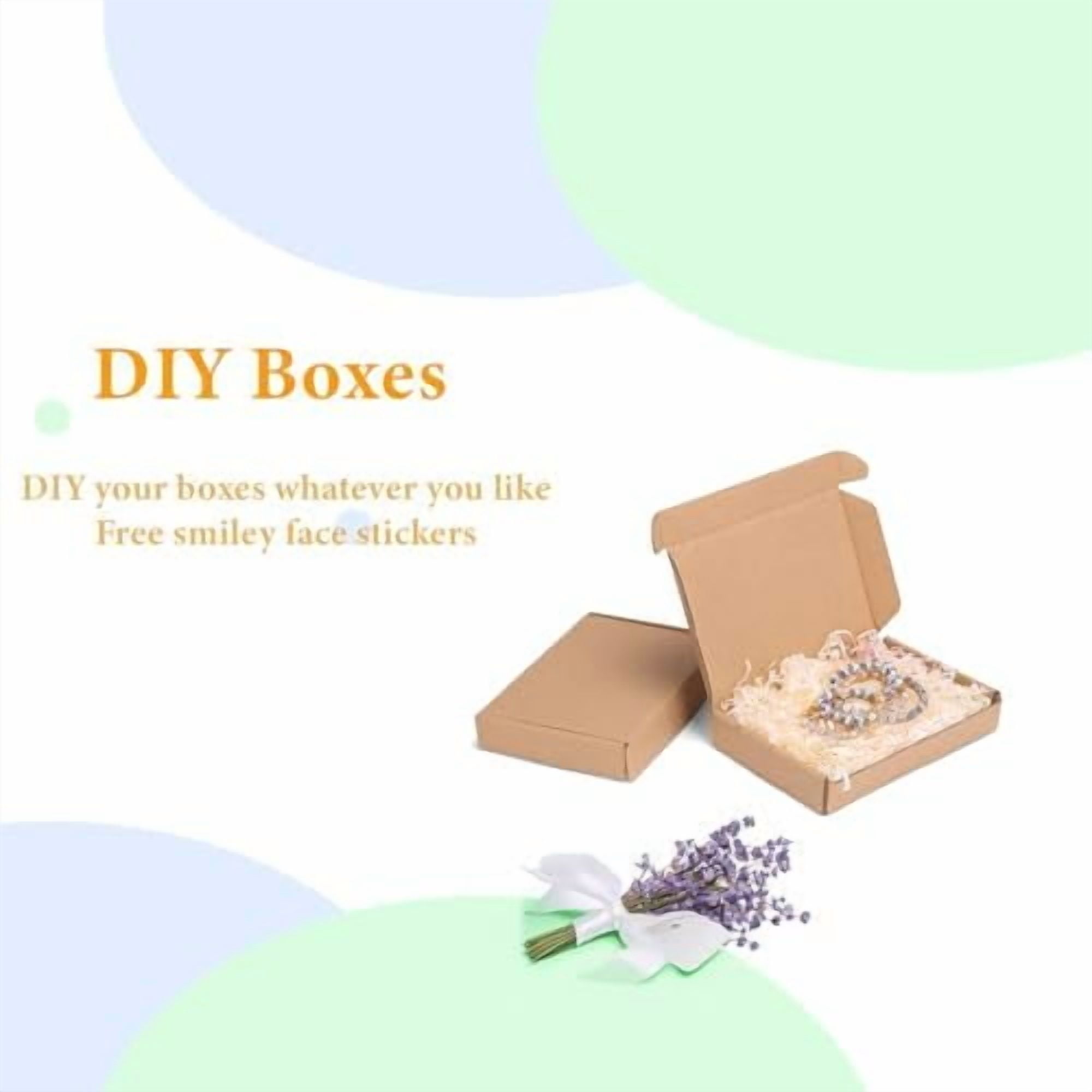 6x4x1 Inches Shipping Boxes Pack of 50, Small Corrugated Cardboard Box for Mailing Mailer Packing, Brown