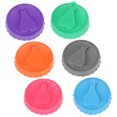 thumbnail image 3 of WEUVEB Silicone Can Lids 6-Pack Beverage Drink Covers, Reusable Drink Protectors for Indoor Use, 3 of 8
