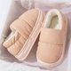 thumbnail image 5 of Feslishoet-Zapatillas de algodón para hombre y mujer, zapatos de fondo grueso, antideslizantes e impermeables, de felpa, para uso doméstico, 5 of 5