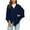 X1 Navy, variant on Bohemian Hooded Cape Shawl Solid Color Womens Large Cross Front Poncho Sweater Wrap Topper Knitted Elegant Shawls Cape for Fall Winter,Navy