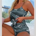 thumbnail image 1 of Conjunto de pijama Floral Sexy para mujer, ropa de dormir de 2 piezas, camisola de satén de seda y pantalones cortos, 2023, 1 of 4