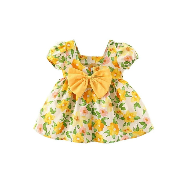 Robes pour Fillette Robes d'Été pour Filles Robe d'Anniversaire Robe pour Occasion Spéciale Robes pour Filles Taille 2-3 Ans