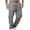 Gray, variant on Men's Cargo Pants Work Pants with Buttons, Zippers, and Multiple Pockets—Outdoor and Fitness Pants