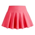thumbnail image 4 of Fozruso Girls Tennis Uniform Skirt High Waist A Line Flared Pleated Athletic Skorts Summer Casual Stretch School Skirts (Pink), 4 of 7