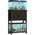 thumbnail image 3 of 5-10 Gallon Fish Tank Stand, Metal Double Aquarium Stand with Cabinet for Fish Tank Accessories Storage, Heavy Duty 20.5" L* 11.02" W Tabletop, 500LBS Capacity Black, 3 of 8