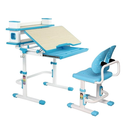 Armstrong Kids Desk Chair Set Built In Bookshelf Ergonomic