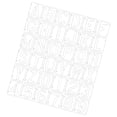 thumbnail image 4 of Toyandona 1Set White Pet Plastic Letter and Number Painting Stencils for Craft Projects, 4 of 7