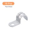 thumbnail image 3 of 18Pack 16mm Pipe Straps One Hole Straps Zinc Plated Steel Pipe Clamp, 3 of 5