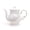 White, variant on European Style Ceramic Flower Teapot Coffee Pot Water Pot Porcelain Gift Large 5.5 Cups (1, Rose)