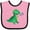 Pink and Black, variant on Inktastic Funny Lacrosse Player Boys or Girls Baby Bib