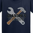 thumbnail image 4 of Inktastic Grandpa Little Helper Youth T-Shirt, 4 of 5