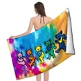 thumbnail image 4 of Osos Bailarines Toalla de playa de secado rápido con diseño temático, regalo para mujeres y niñas, ideal para cumpleaños, fans, amantes de la música, uso en la playa o al aire libre, 78 × 150 cm, 4 of 6