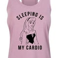 thumbnail image 3 of Disney Princess - Aurora Sleeping Is My Cardio - Women's Racerback Tank Top, 3 of 5