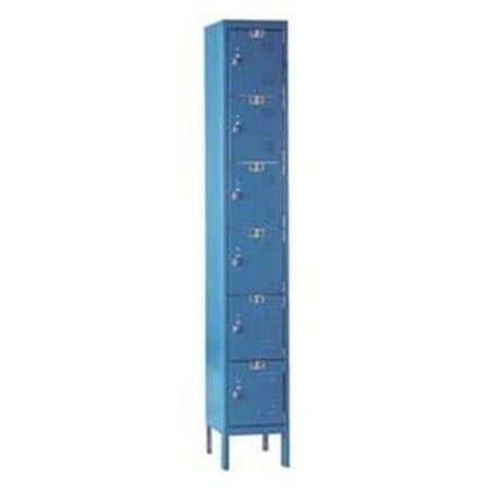 Hallowell U1228 6a Mb Hallowell Premium Locker 44 12 In W X 12 In D X 78 In H 44 707 Marine Blue 44 6 Tier 44 1 Wide 44 Assembled Walmart Com