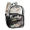 thumbnail image 2 of Iauyy Clear Backpack Heavy Duty PVC Transparent Backpack for College Workplace, Beige Color Tone, 2 of 8