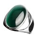 thumbnail image 1 of Anillo de acero inoxidable con piedra artificial ojo de gato Anillo de acero titanio, 1 of 3