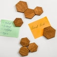 thumbnail image 2 of Fridge Magnets Office Magnets, Hexagon Fridge Magnets, Natural and eco-Friendly Wooden Magnets. Brown Small Size, 2 of 5