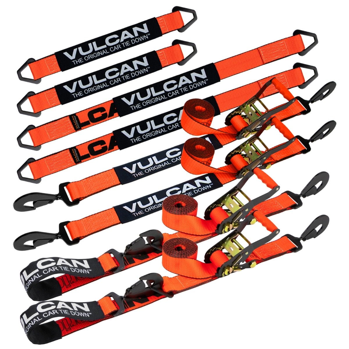VULCAN Ultimate Axle Tie Down Kit PROSeries Includes (2) 22 Inch Axle Straps, (2) 36 Inch