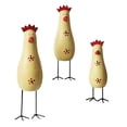 thumbnail image 3 of 3 estatuas de pollo talladas en madera, esculturas de , decoración de centro de mesa, figuritas de gallo para el hogar, dormitorio, armario, Gloria Estatuilla de pollo, 3 of 9