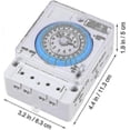 thumbnail image 3 of Mechanical Timer, 12vac/ Dc Time Control Switch Kitchen Timer Portable Precise Timer Time Control Switch For Outdoor, 3 of 5