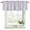 Grey Light Purple, variant on Teal Grey Stripe Curtain Valances for Windows, Kitchen Valance Window Treatments Panel 2 Pack, Farmhouse Minimalist Striped Rod Pocket Short Curtains for Bathroom Bedroom 42 x 12 Inch