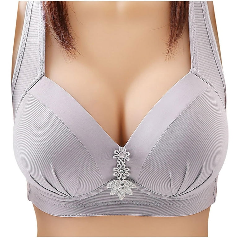 Aoochasliy Bras for Women Clearance Nursing Bras Chaming Ladies Bra without  Steel Rings Chaming Vest Large Size Lingerie Underwire 