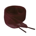 thumbnail image 1 of 2 Pares Cordones Planos Allegra K Hilado De Nieve 2,5 Cm De Ancho Vino Tinto 140 cm, 1 of 6