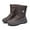 Brown, variant on comerut Women Winter Waterproof Plush Lining Zip Mid-calf Snow Boots Outdoor Warm Shoes