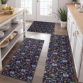 thumbnail image 2 of Dark Blue Christmas Nutcracker Pattern Kitchen Rugs Sets Of 3,Kitchen Runner Rugs Non Skid Washable,Decorative Kitchen Floor Mats for Kitchen,Sink,Laundry,17"x30"+ 17"x47" + 17"x59", 2 of 6
