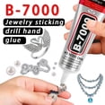 thumbnail image 6 of B-7000 Glue for Bonding Mobile Phone, 15ml Super Adhesive Clear Semi Fluid Transparent Glues for Tablet, Metal, Wood, Pearls, Jewelry, Rubber, Rhinestones, Leather and Textile, 6 of 7